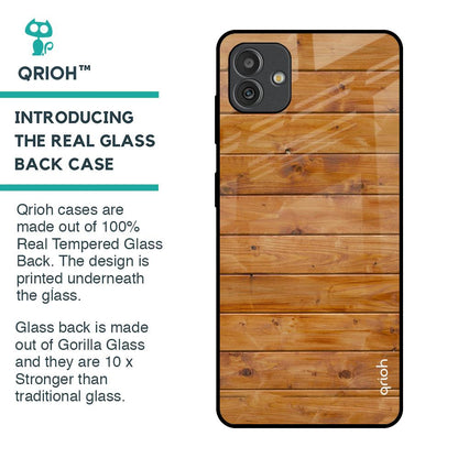 Timberwood Glass Case for Samsung Galaxy M13 5G