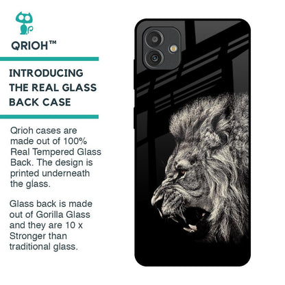 Brave Lion Glass Case for Samsung Galaxy M13 5G