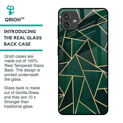 Abstract Green Glass Case For Samsung Galaxy M13 5G