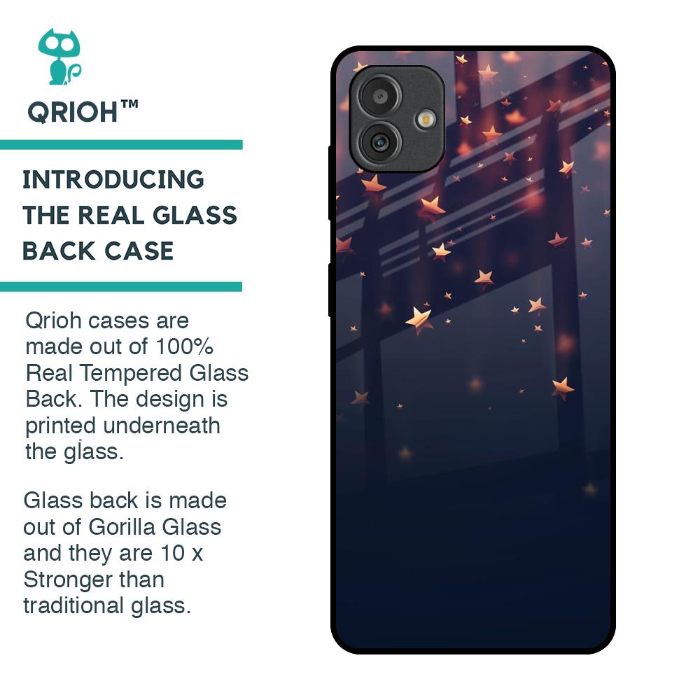 Falling Stars Glass Case For Samsung Galaxy M13 5G