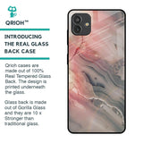 Pink And Grey Marble Glass Case For Samsung Galaxy M13 5G