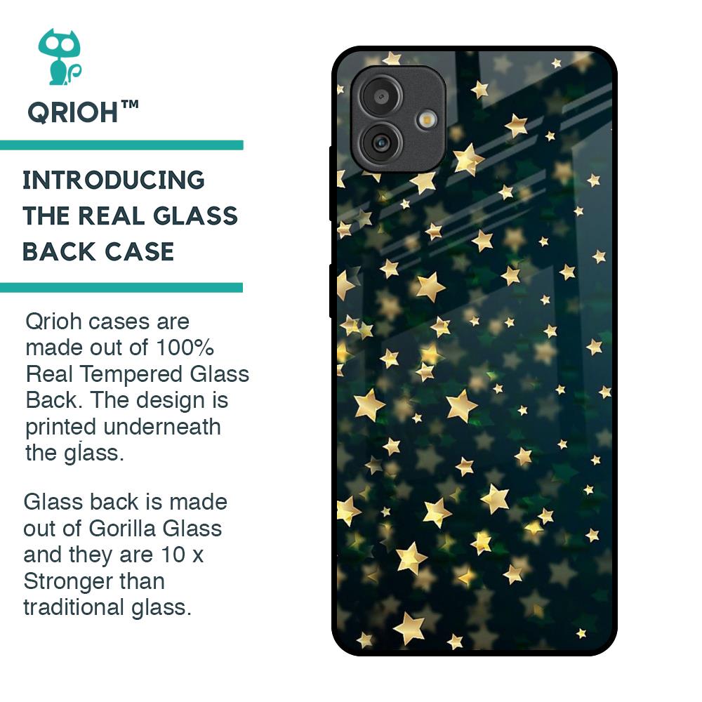Dazzling Stars Glass Case For Samsung Galaxy M13 5G