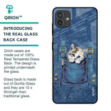 Kitty In Pocket Glass Case For Samsung Galaxy M13 5G