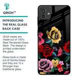 Floral Decorative Glass Case For Samsung Galaxy M13 5G