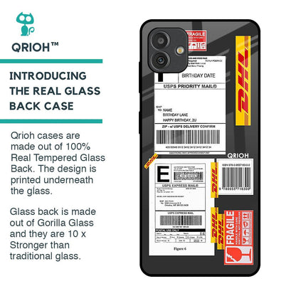 Cool Barcode Label Glass Case For Samsung Galaxy M13 5G
