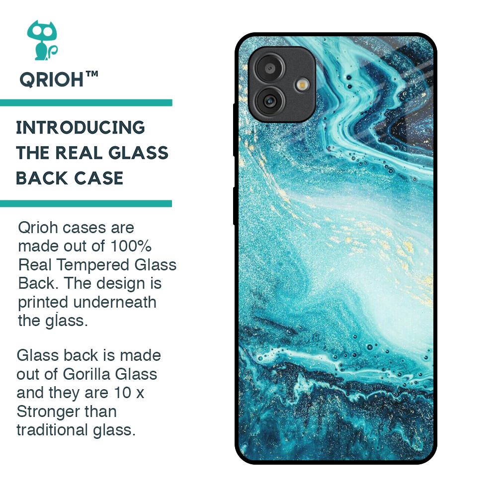 Sea Water Glass Case for Samsung Galaxy M13 5G