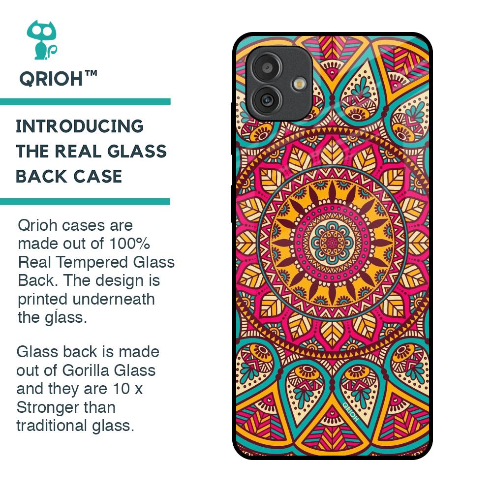 Elegant Mandala Glass Case for Samsung Galaxy M13 5G