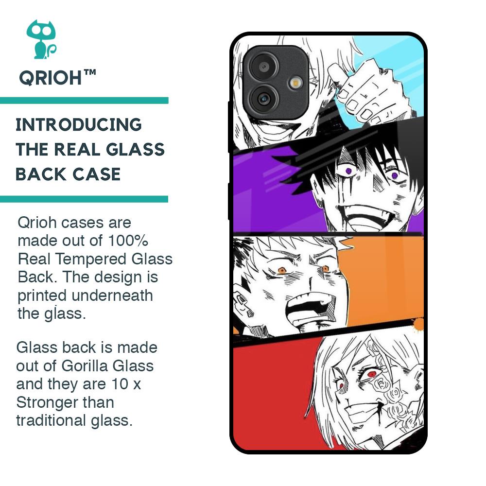 Anime Sketch Glass Case for Samsung Galaxy M13 5G