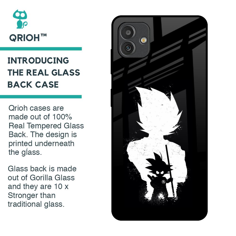 Monochrome Goku Glass Case for Samsung Galaxy M13 5G