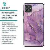 Purple Gold Marble Glass Case for Samsung Galaxy M13 5G