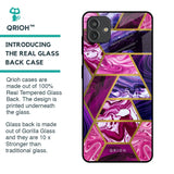 Electroplated Geometric Marble Glass Case for Samsung Galaxy M13 5G