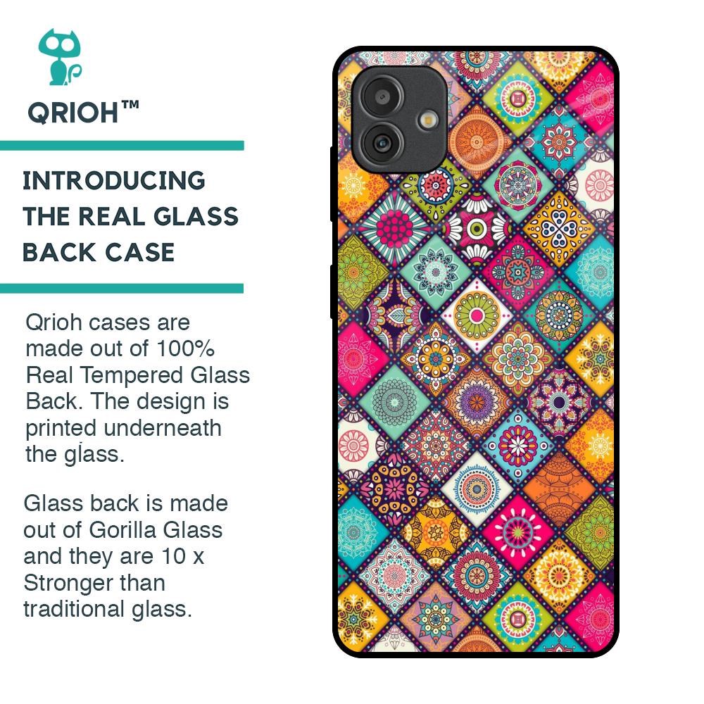 Multicolor Mandala Glass Case for Samsung Galaxy M13 5G