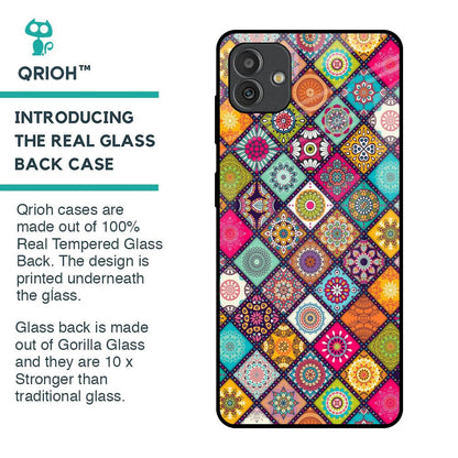 Multicolor Mandala Glass Case for Samsung Galaxy M13 5G
