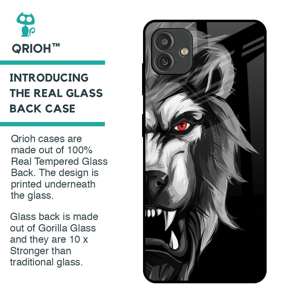 Wild Lion Glass Case for Samsung Galaxy M13 5G