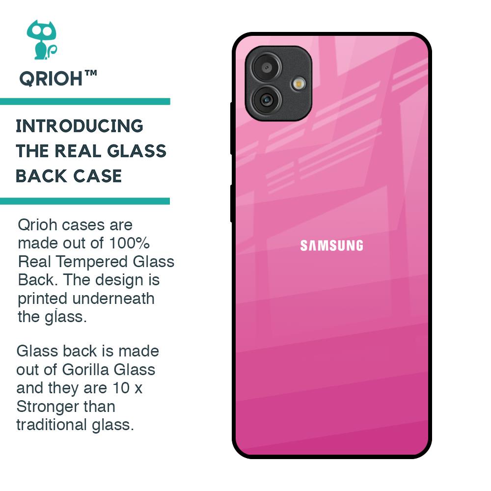 Pink Ribbon Caddy Glass Case for Samsung Galaxy M13 5G