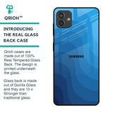 Blue Wave Abstract Glass Case for Samsung Galaxy M13 5G