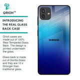 Blue Rhombus Pattern Glass Case for Samsung Galaxy M13 5G