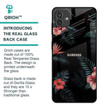 Tropical Art Flower Glass Case for Samsung Galaxy M13 5G