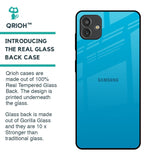 Blue Aqua Glass Case for Samsung Galaxy M13 5G