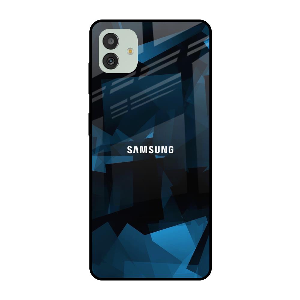 Polygonal Blue Box Samsung Galaxy M13 5G Glass Cases & Covers Online