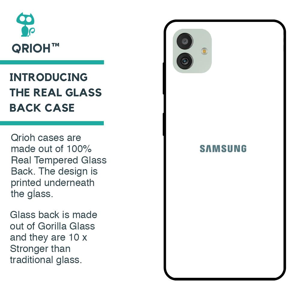 Arctic White Glass Case for Samsung Galaxy M13 5G