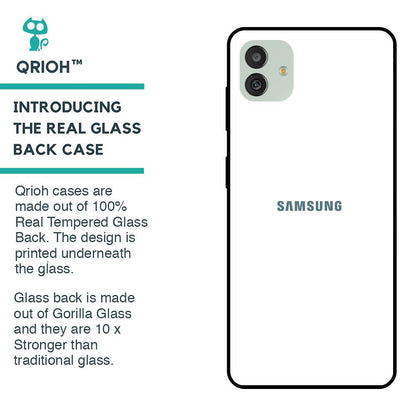 Arctic White Glass Case for Samsung Galaxy M13 5G