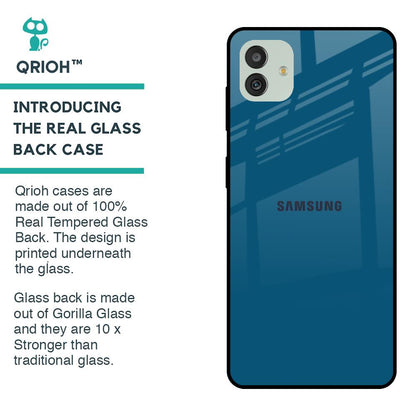 Cobalt Blue Glass Case for Samsung Galaxy M13 5G