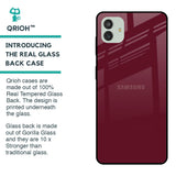 Classic Burgundy Glass Case for Samsung Galaxy M13 5G