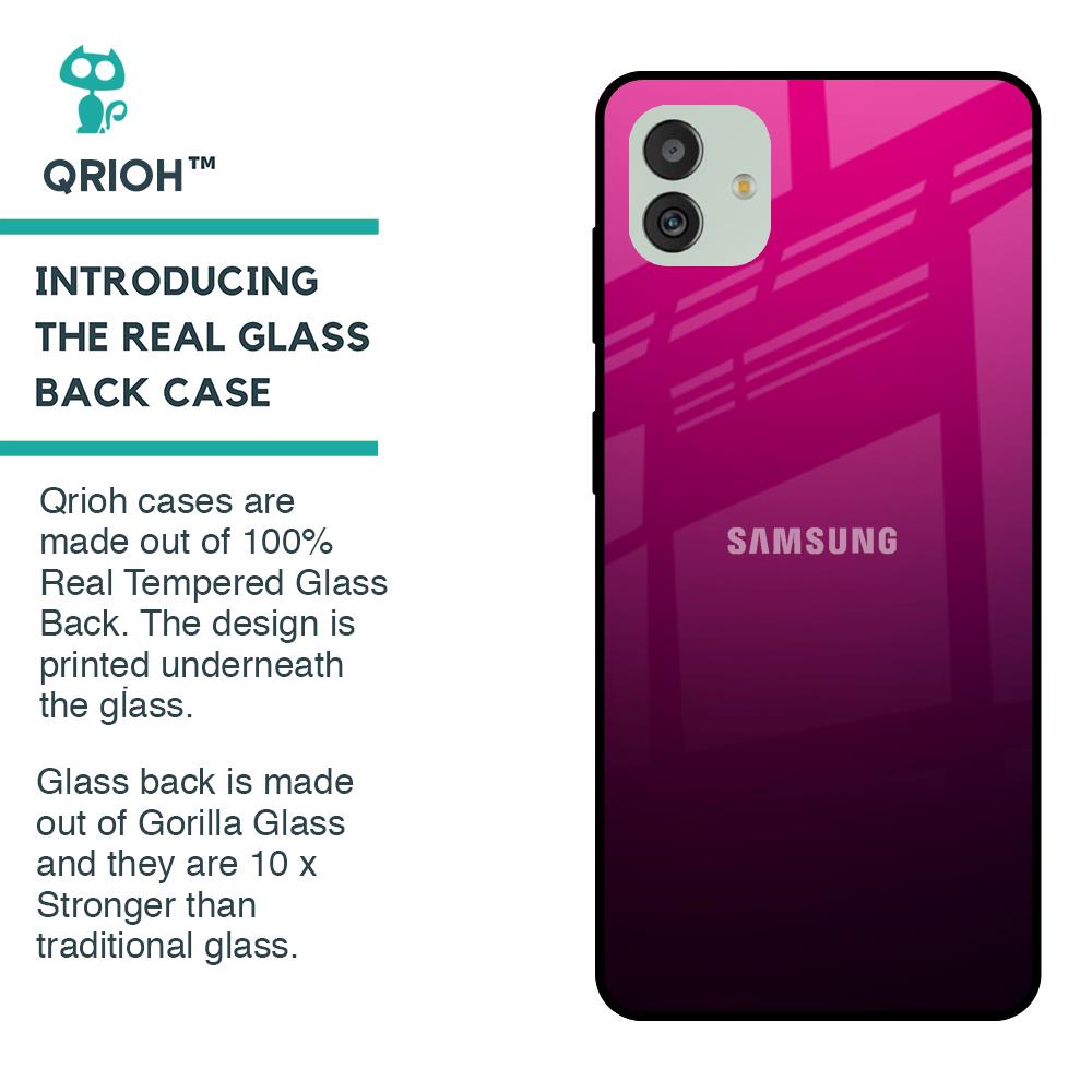 Purple Ombre Pattern Glass Case for Samsung Galaxy M13 5G