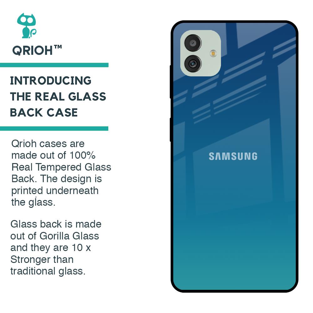Celestial Blue Glass Case For Samsung Galaxy M13 5G