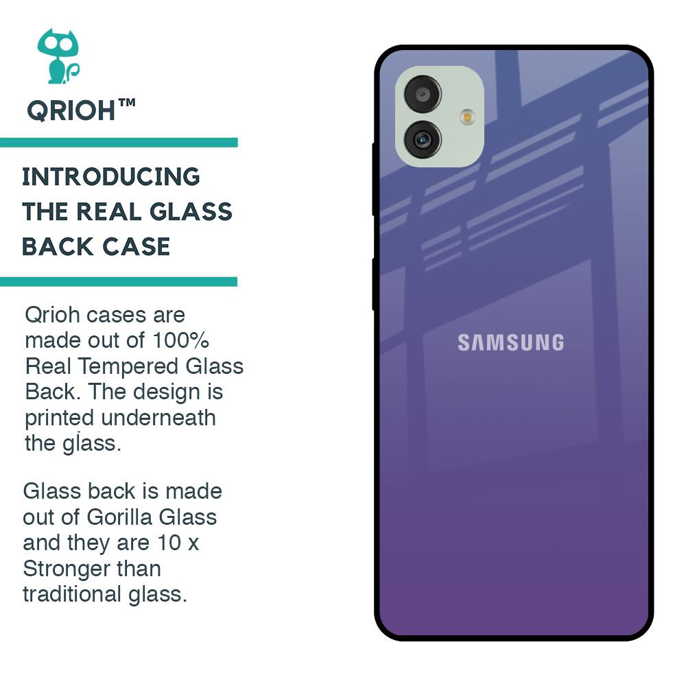 Indigo Pastel Glass Case For Samsung Galaxy M13 5G