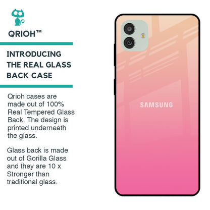 Pastel Pink Gradient Glass Case For Samsung Galaxy M13 5G