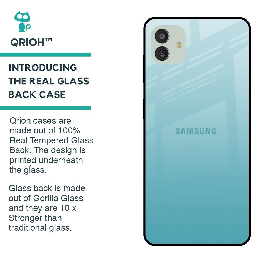 Arctic Blue Glass Case For Samsung Galaxy M13 5G