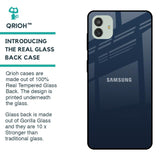 Overshadow Blue Glass Case For Samsung Galaxy M13 5G