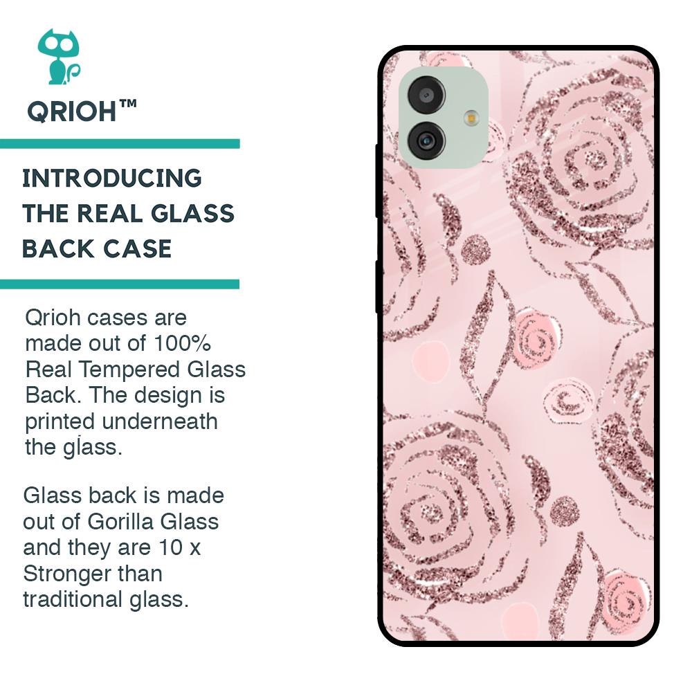 Shimmer Roses Glass case for Samsung Galaxy M13 5G