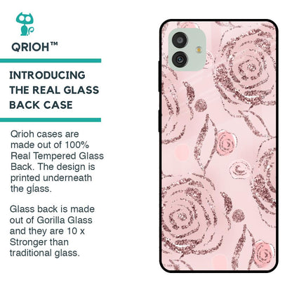 Shimmer Roses Glass case for Samsung Galaxy M13 5G