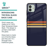 Tricolor Stripes Glass Case For Samsung Galaxy M13 5G