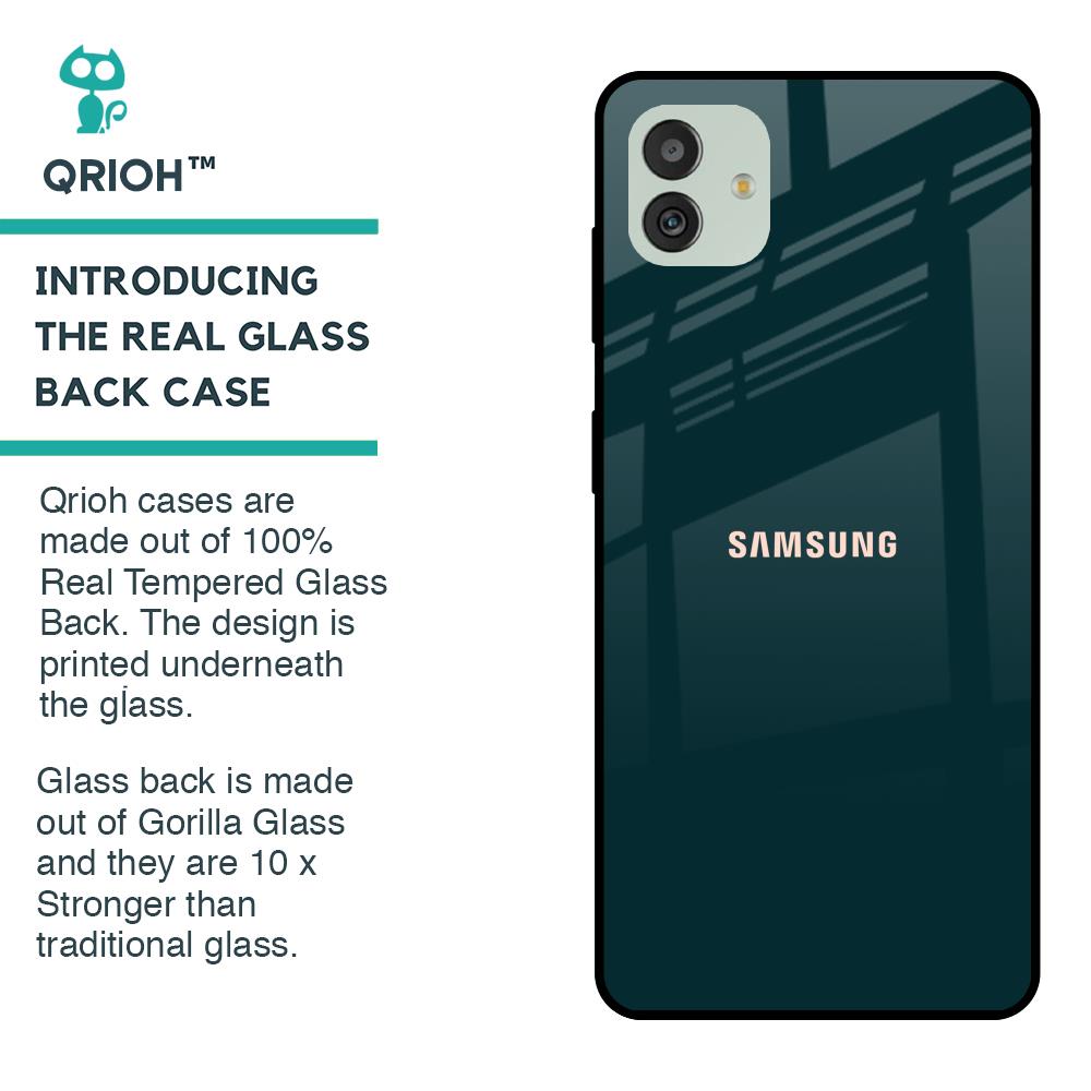 Hunter Green Glass Case For Samsung Galaxy M13 5G