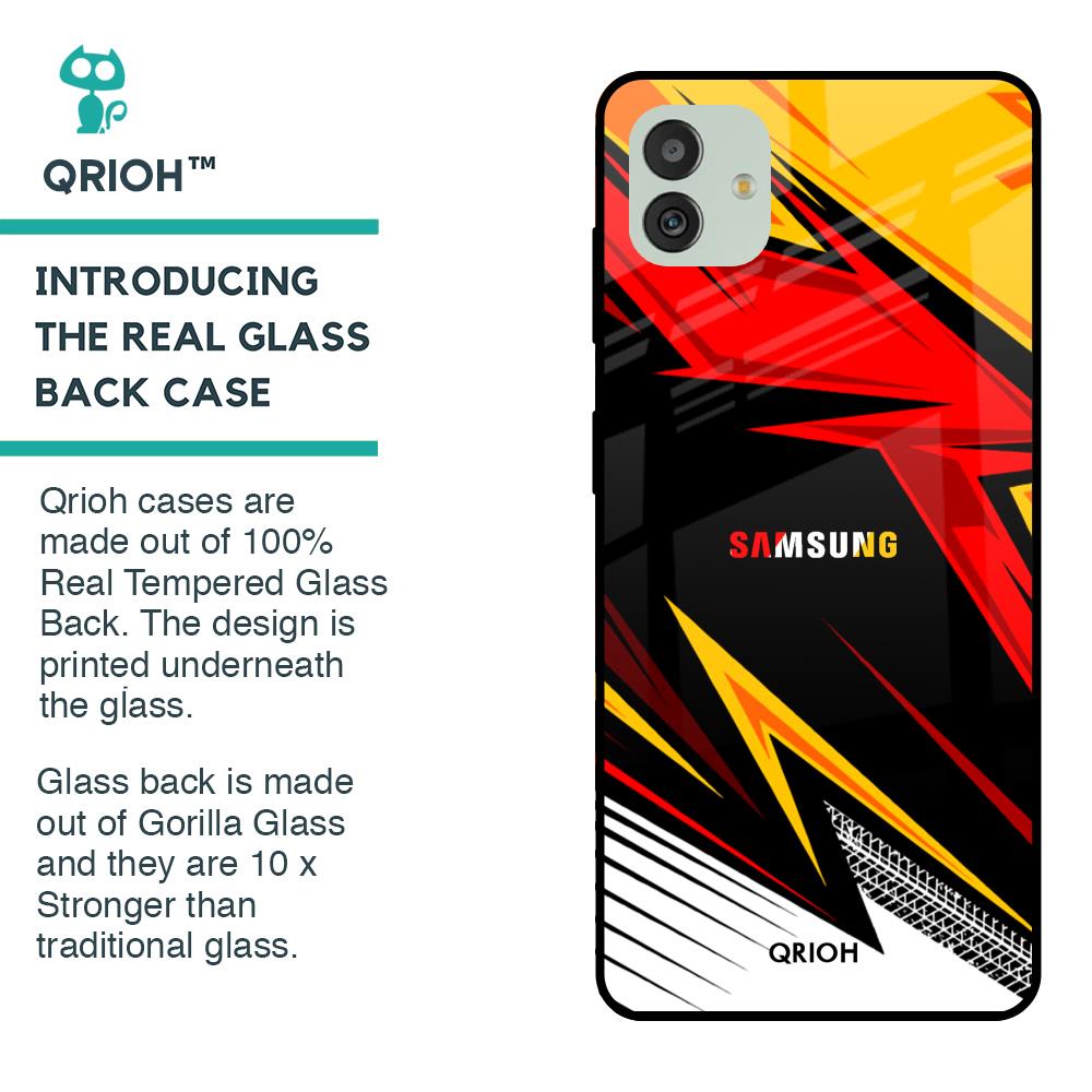 Race Jersey Pattern Glass Case For Samsung Galaxy M13 5G