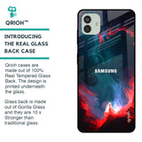 Brush Art Glass Case For Samsung Galaxy M13 5G