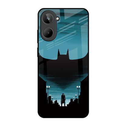 Cyan Bat Realme 10 Glass Back Cover Online