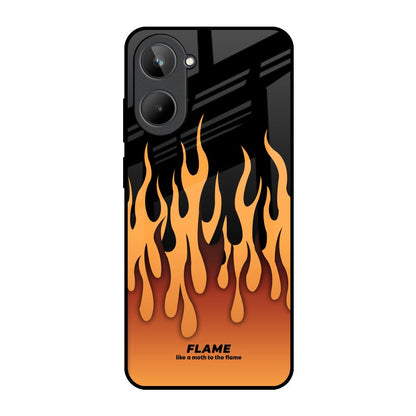 Fire Flame Realme 10 Glass Back Cover Online