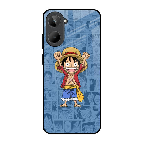 Chubby Anime Realme 10 Glass Back Cover Online