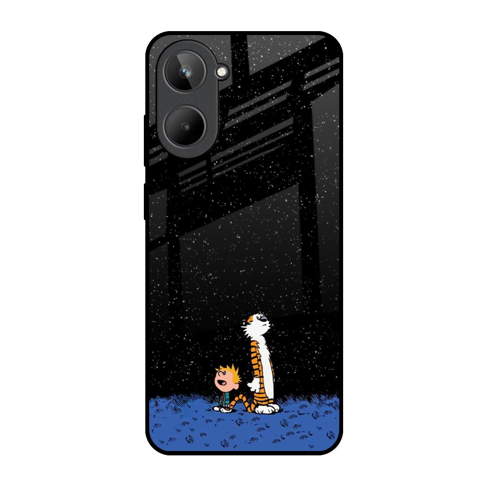 Night Sky Star Realme 10 Glass Back Cover Online