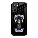 Touch Me & You Die Realme 10 Glass Back Cover Online