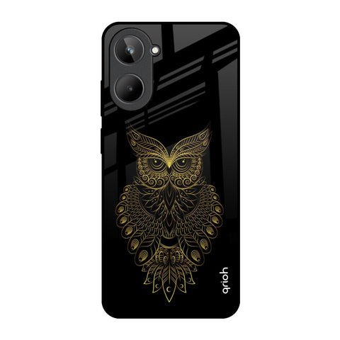 Golden Owl Realme 10 Glass Back Cover Online