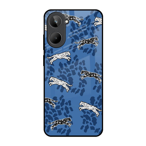 Blue Cheetah Realme 10 Glass Back Cover Online
