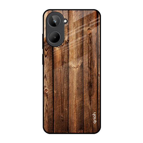 Timber Printed Realme 10 Glass Back Cover Online