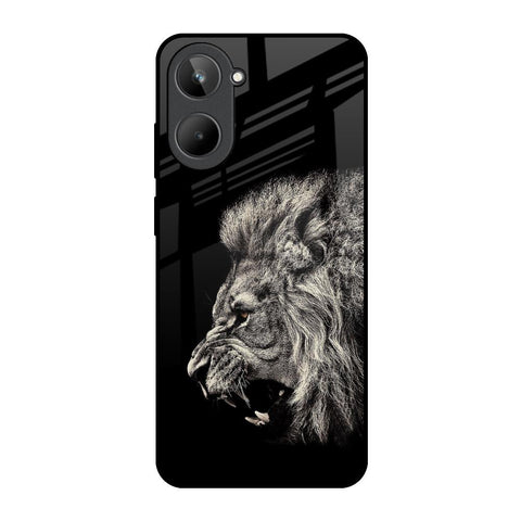 Brave Lion Realme 10 Glass Back Cover Online