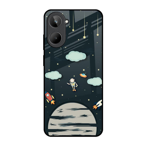 Astronaut Dream Realme 10 Glass Back Cover Online